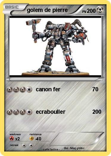 Pokemon golem de pierre