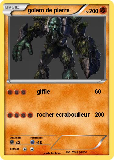 Pokemon golem de pierre