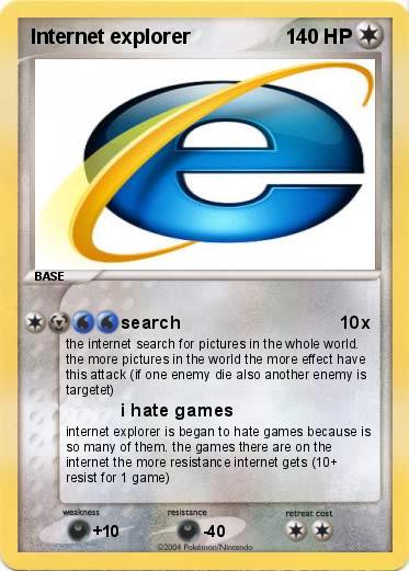 Pokemon Internet explorer