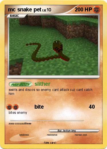 Pokemon mc snake pet