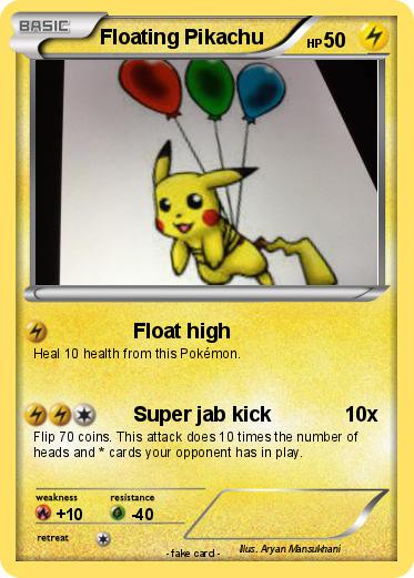 Pokemon Floating Pikachu