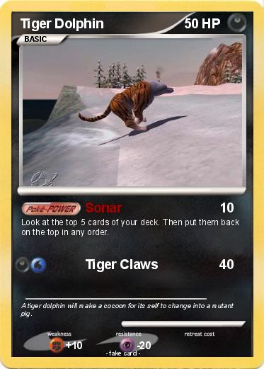 Pokemon Tiger Dolphin