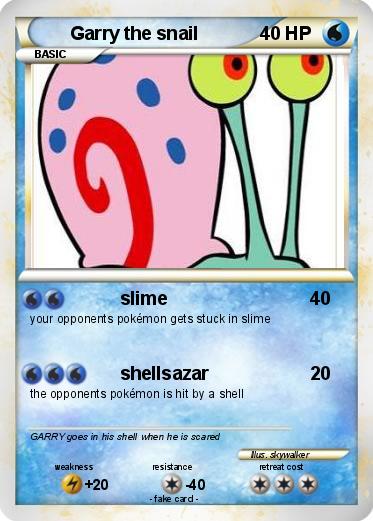 Pokemon Garry the snail