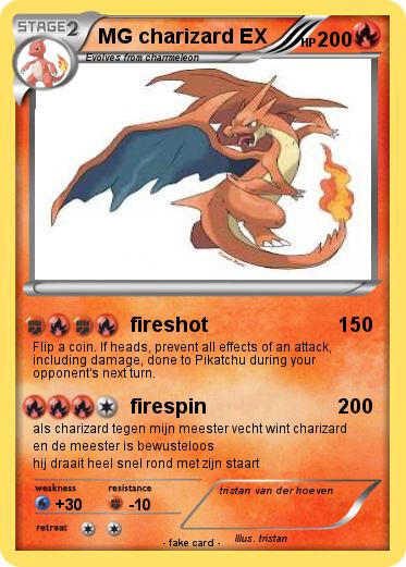 Pokemon MG charizard EX