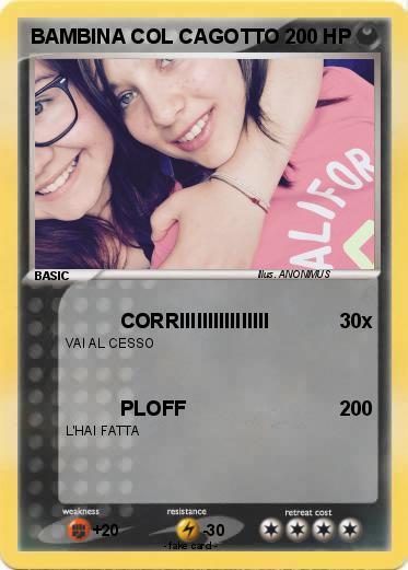 Pokemon BAMBINA COL CAGOTTO