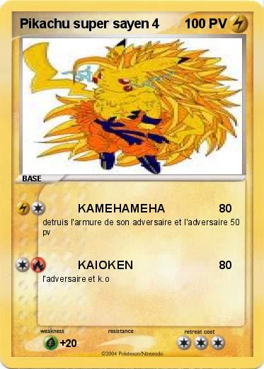 Pokemon Pikachu super sayen 4
