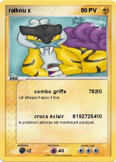 Pokemon raikou x