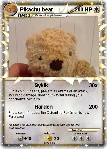 Pokemon Pikachu bear