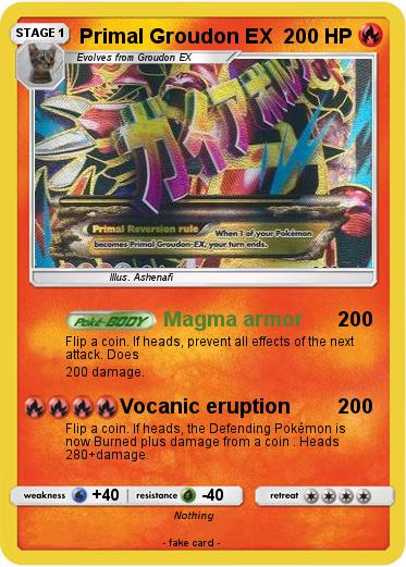 Pokemon Primal Groudon EX