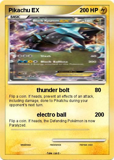 Pokemon Pikachu EX