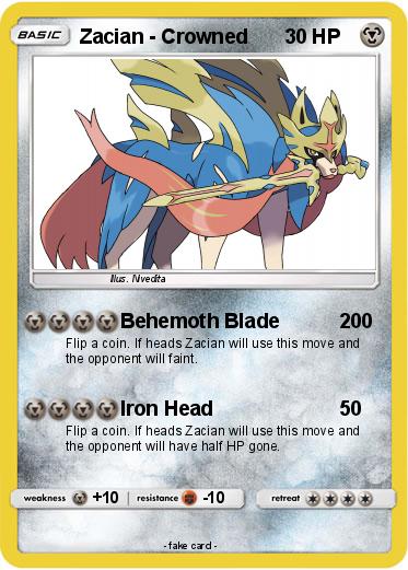 Pokemon Zacian - Crowned