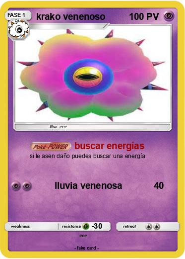 Pokemon krako venenoso