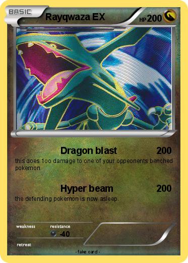 Pokemon Rayqwaza EX