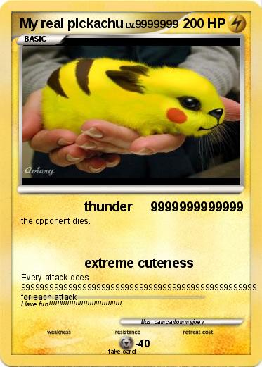 Pokemon My real pickachu