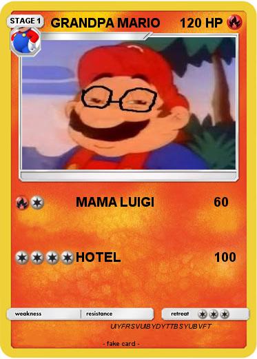 Pokemon GRANDPA MARIO