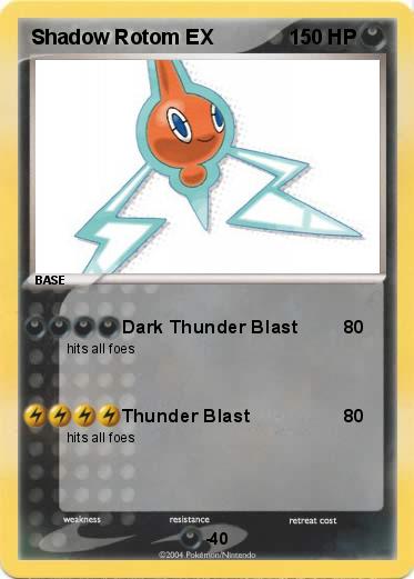 Pokemon Shadow Rotom EX