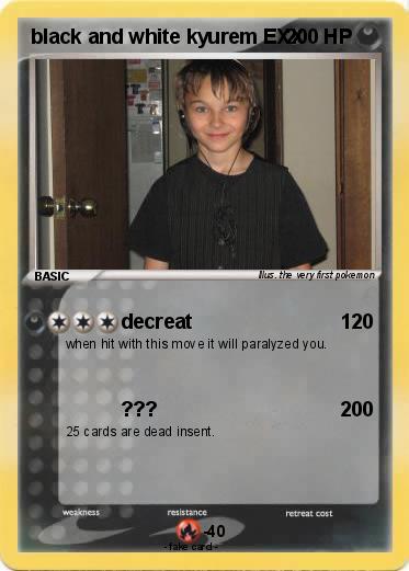 Pokemon black and white kyurem EXX