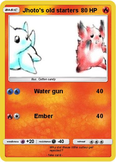 Pokemon Jhoto's old starters