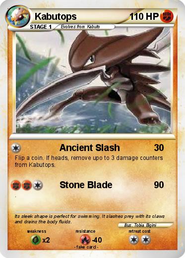 Pokemon Kabutops
