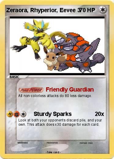 Pokemon Zeraora, Rhyperior, Eevee 3