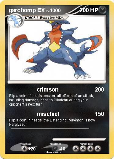 Pokemon garchomp EX