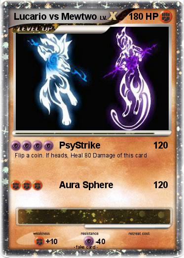 Pokemon Lucario vs Mewtwo