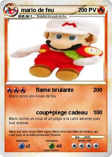 Pokemon mario de feu