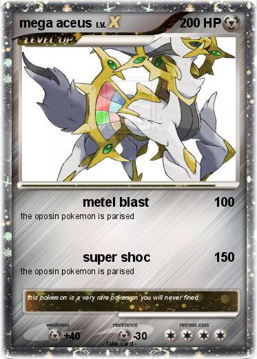 Pokemon mega aceus
