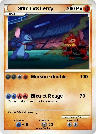 Pokemon Stitch VS Leroy