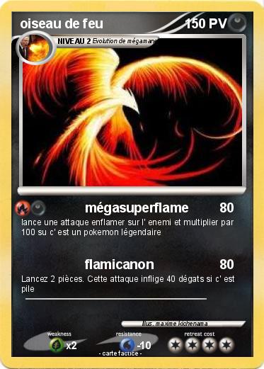 Pokemon oiseau de feu