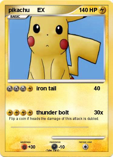 Pokemon pikachu     EX