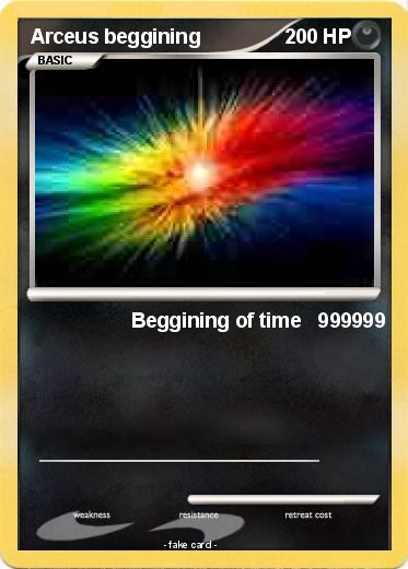 Pokemon Arceus beggining