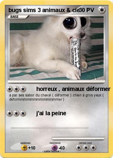 Pokemon bugs sims 3 animaux & cie