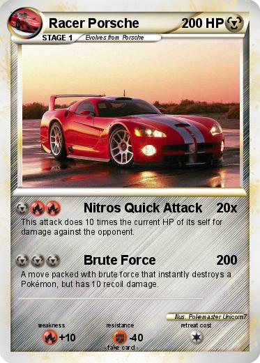 Pokemon Racer Porsche