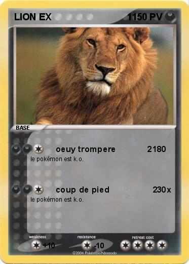 Pokemon LION EX                             1