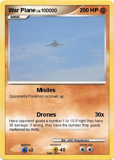 Pokemon War Plane