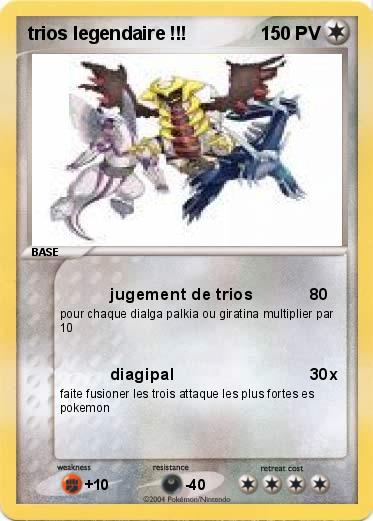 Pokemon trios legendaire !!!
