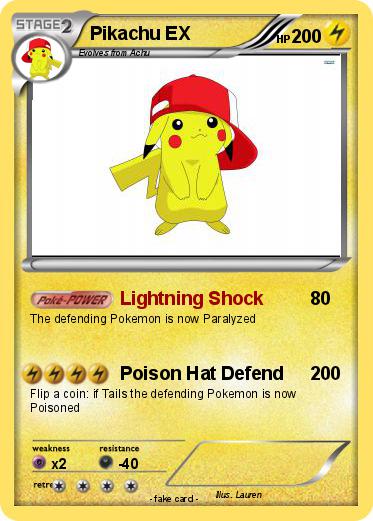 Pokemon Pikachu EX