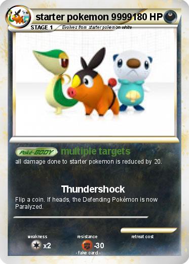 Pokemon starter pokemon 9999