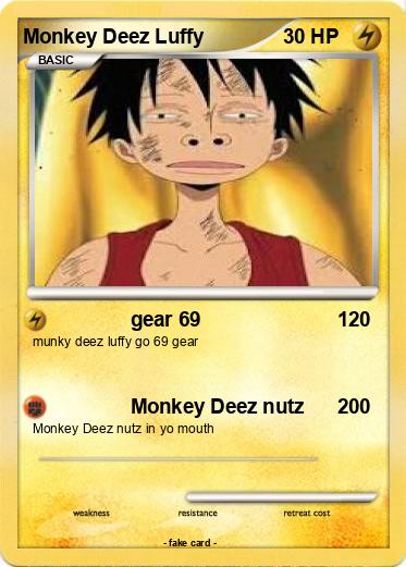 Pokemon Monkey Deez Luffy