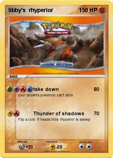 Pokemon libby's  rhyperior