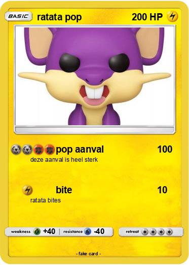 Pokemon ratata pop
