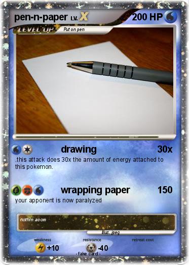 Pokemon pen-n-paper