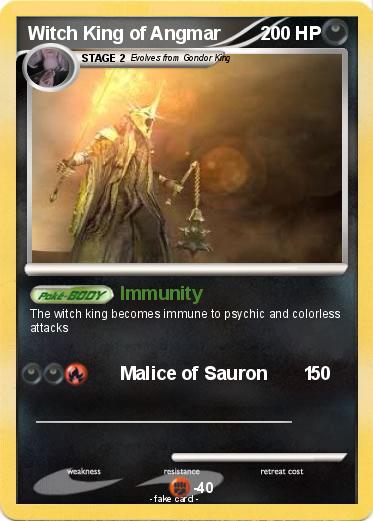 Pokemon Witch King of Angmar