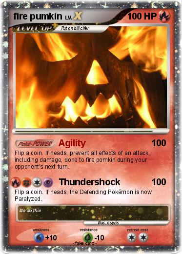 Pokemon fire pumkin
