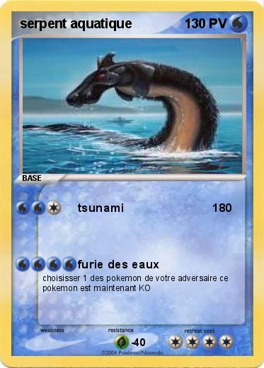 Pokemon serpent aquatique