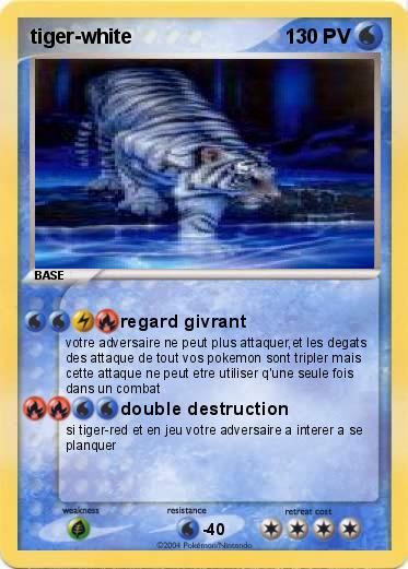 Pokemon tiger-white