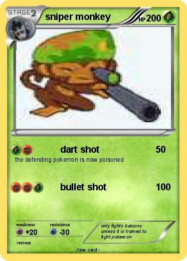 Pokemon sniper monkey