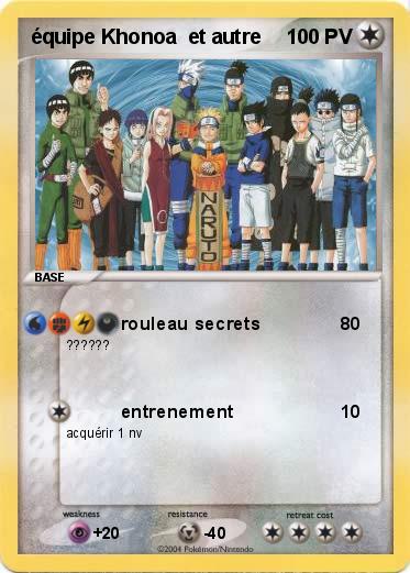 Pokemon équipe Khonoa  et autre