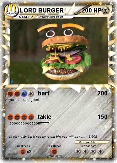 Pokemon LORD BURGER
